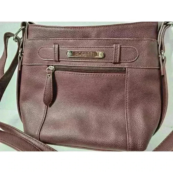 Rosetti Red Maroon shoulder Bag with Pockets Zip. - Picture 2 of 4